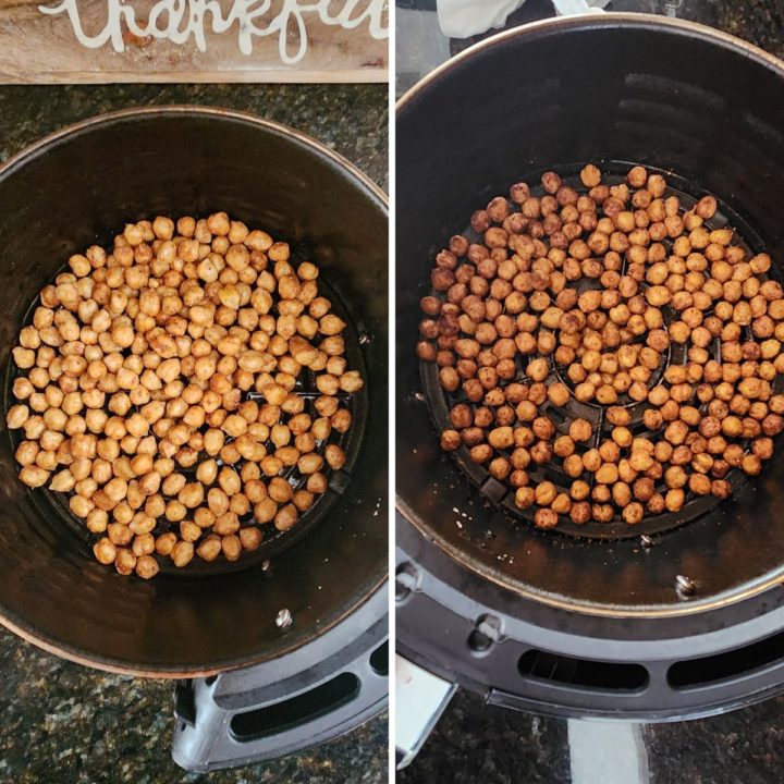 crispy air fryer chickpeas