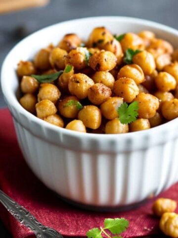 crispy air fryer chickpeas