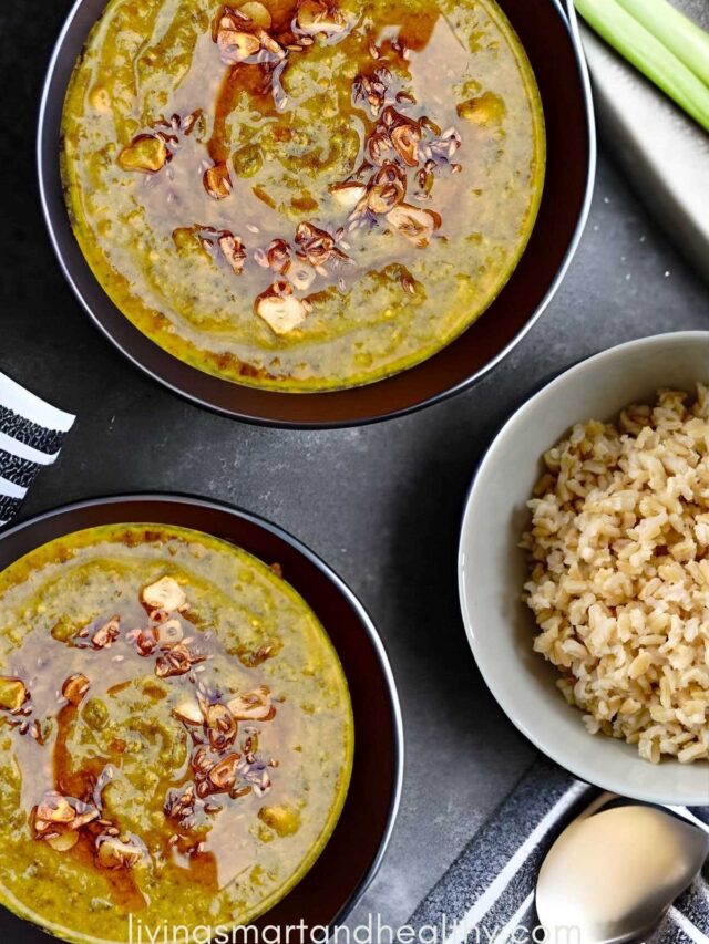 Healthy Broccoli Palak Dal