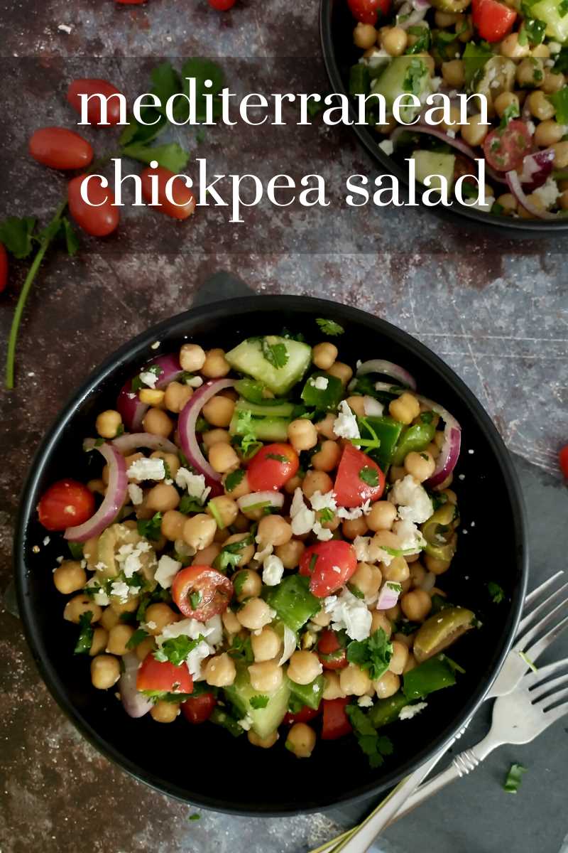 chickpeas mediterranean salad