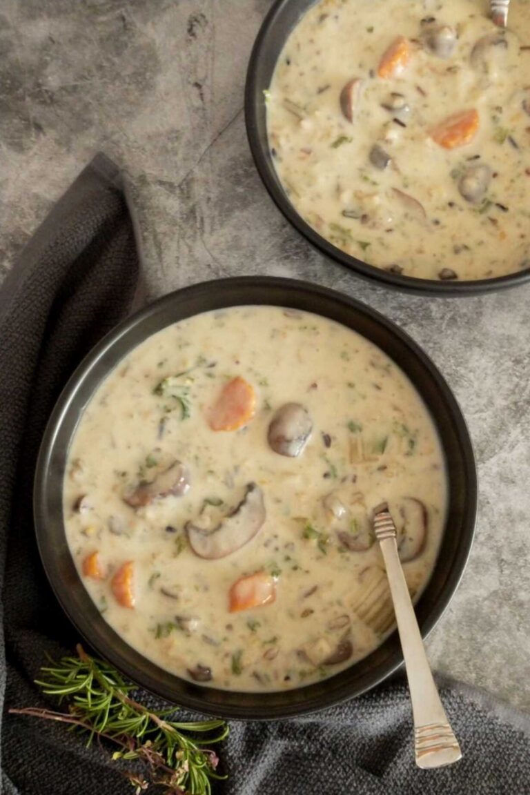 Creamy Wild Rice Mushroom Soup Instant Pot & Stovetop Living Smart