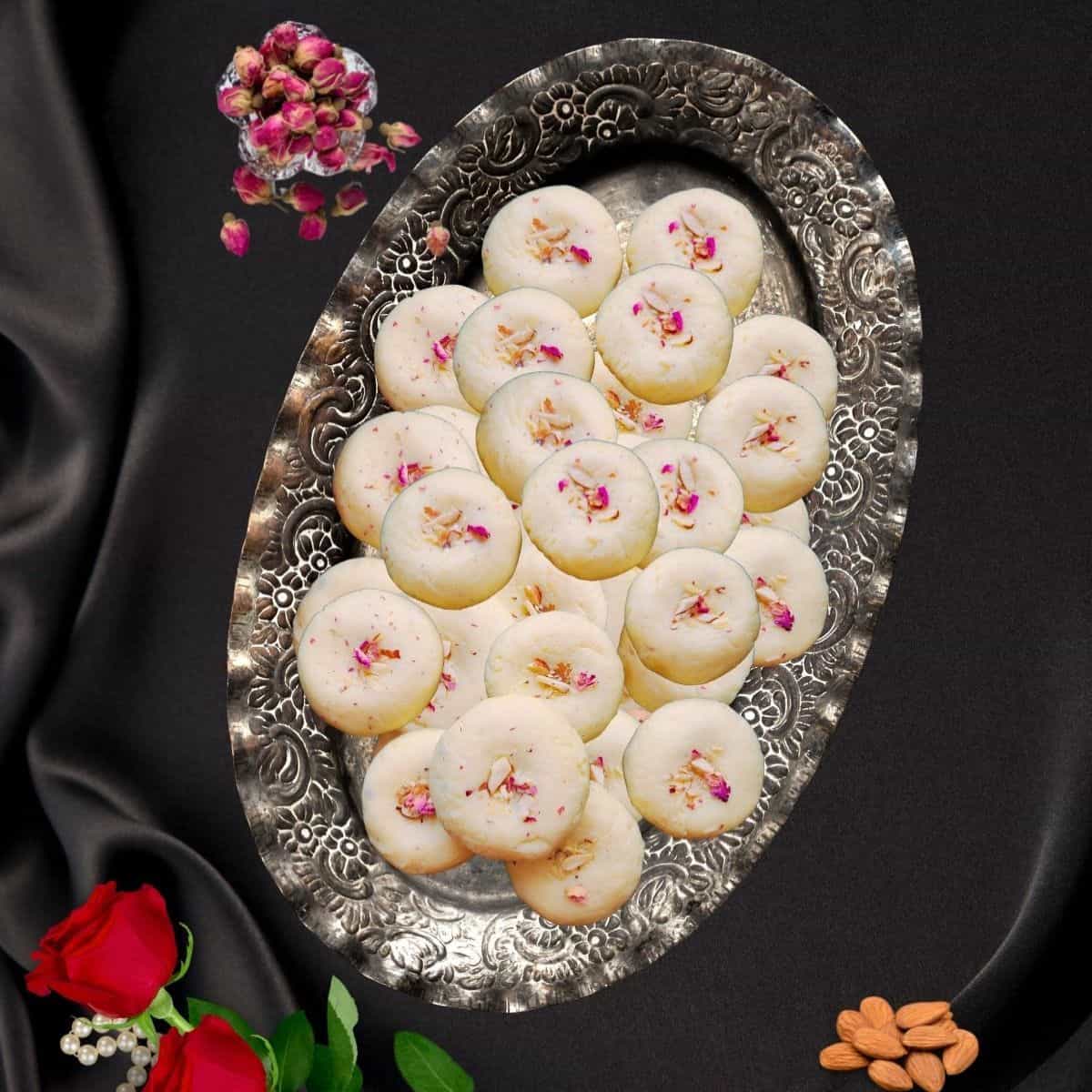 peda recipe with milk powder