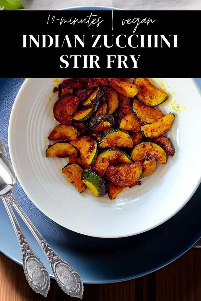 Easy 10Minute Indian Zucchini Stir Fry [Zucchini Sabji] Living Smart