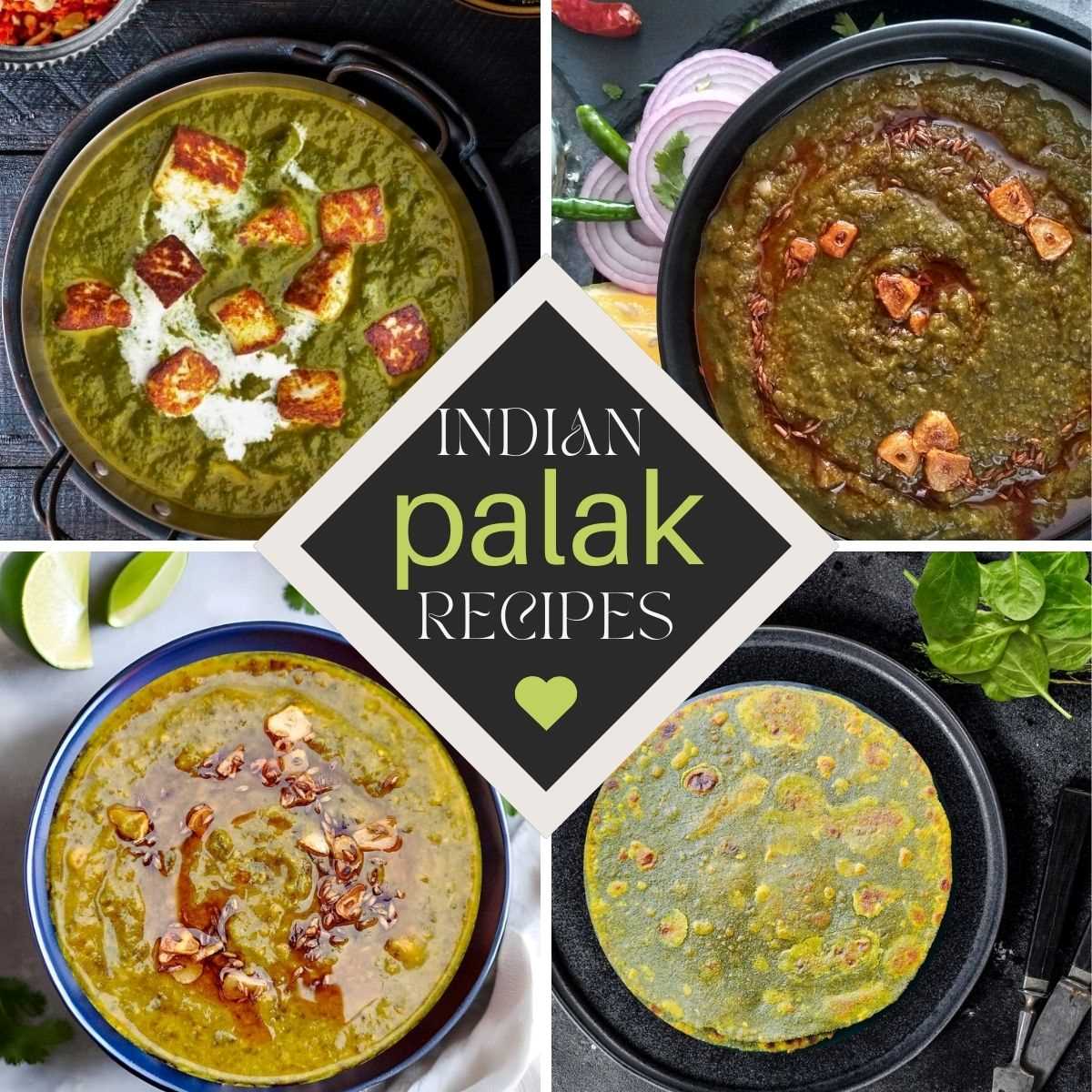 Palak Recipes | Spinach Recipes Indian - Living Smart And Healthy