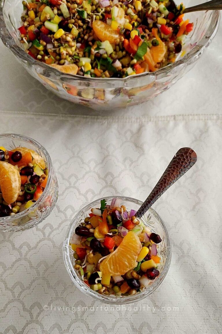 Sprouts Salad Recipe - Living Smart And Healthy