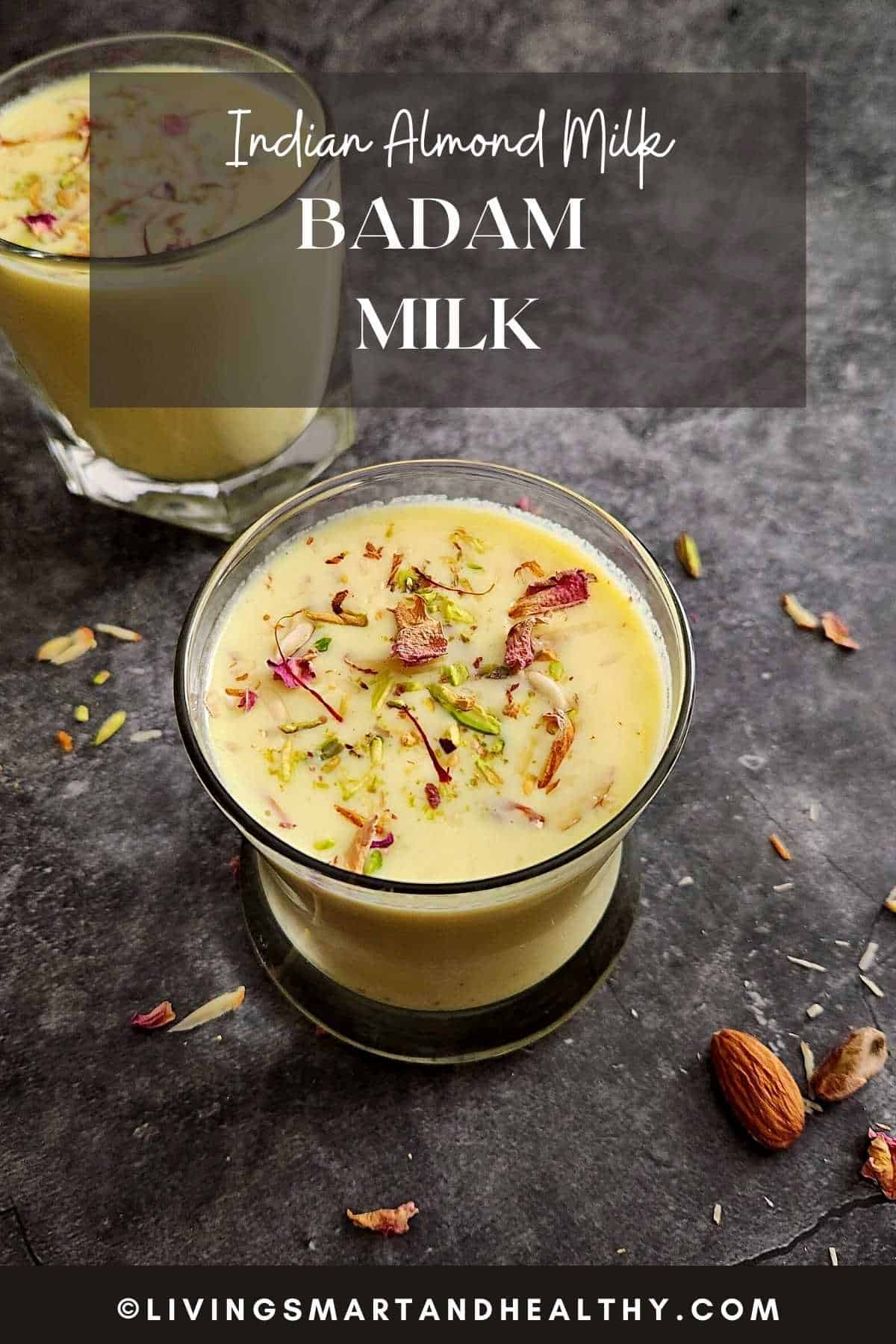 badam milk recipe