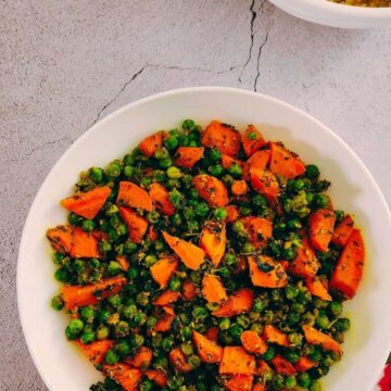 carrot and peas