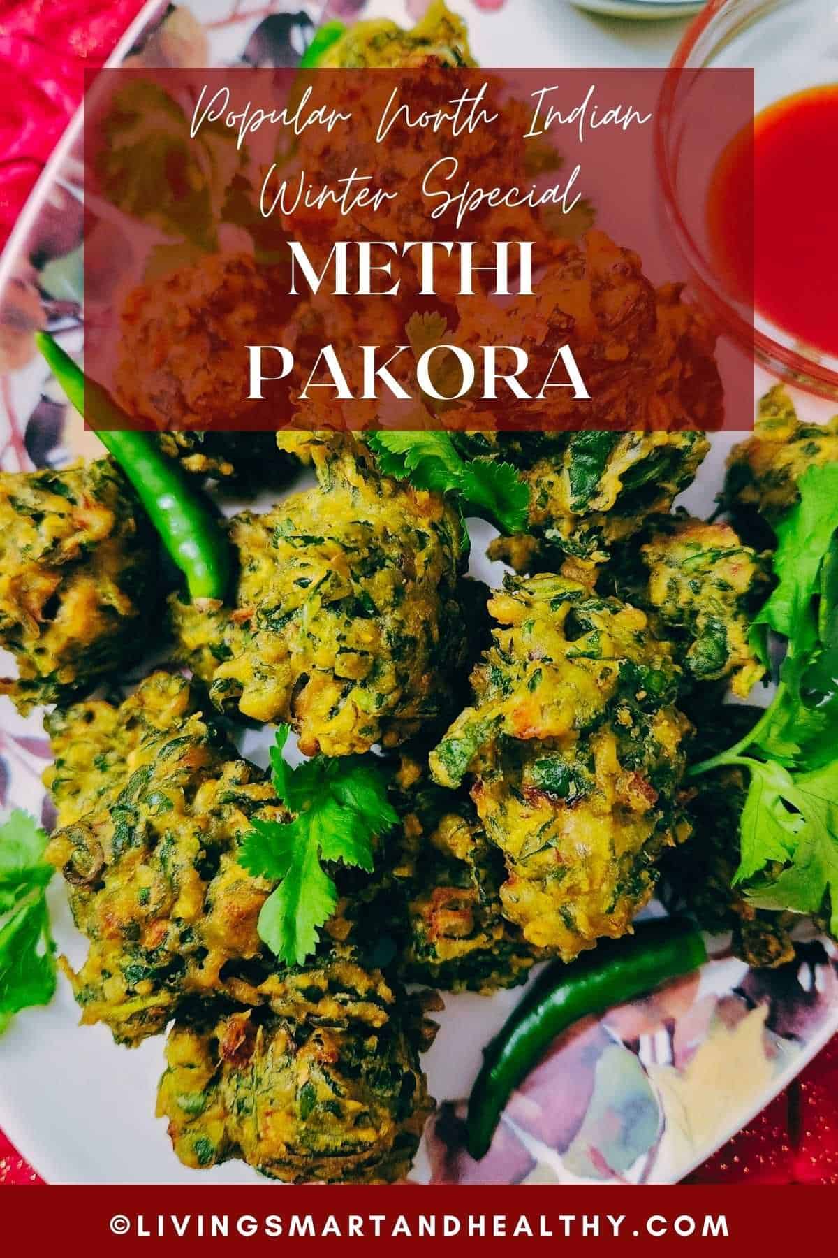 fenugreek leaves pakoda