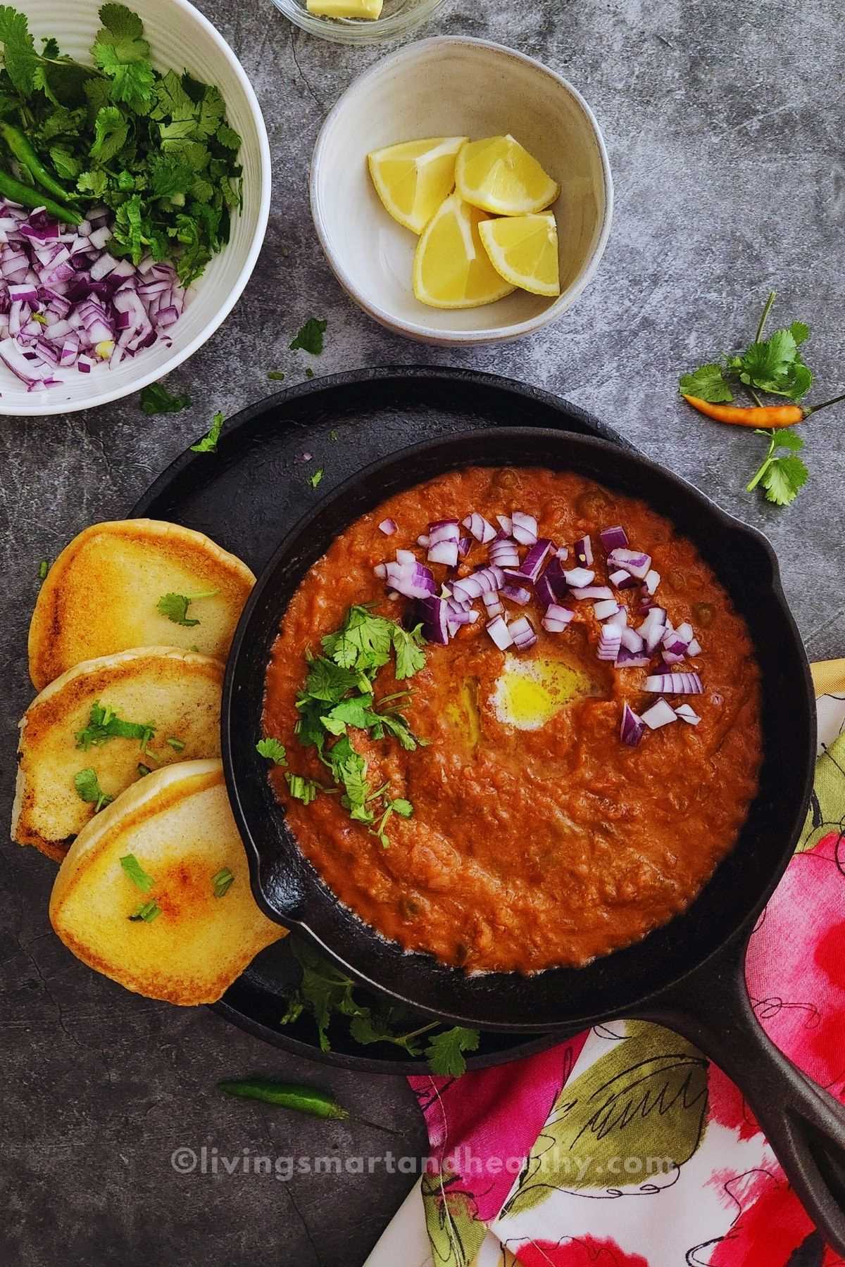 pav bhaji food