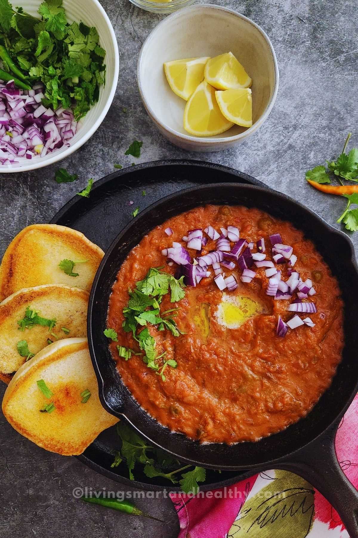 recipe pav bhaji