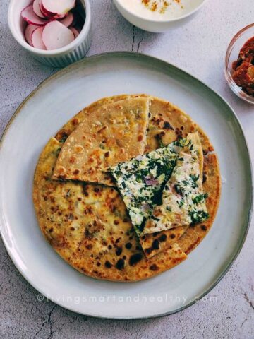 palak paneer paratha recipe