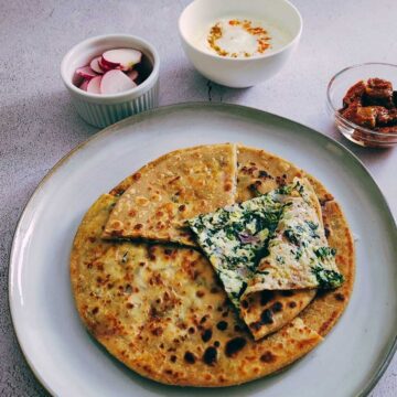 palak paneer paratha recipe