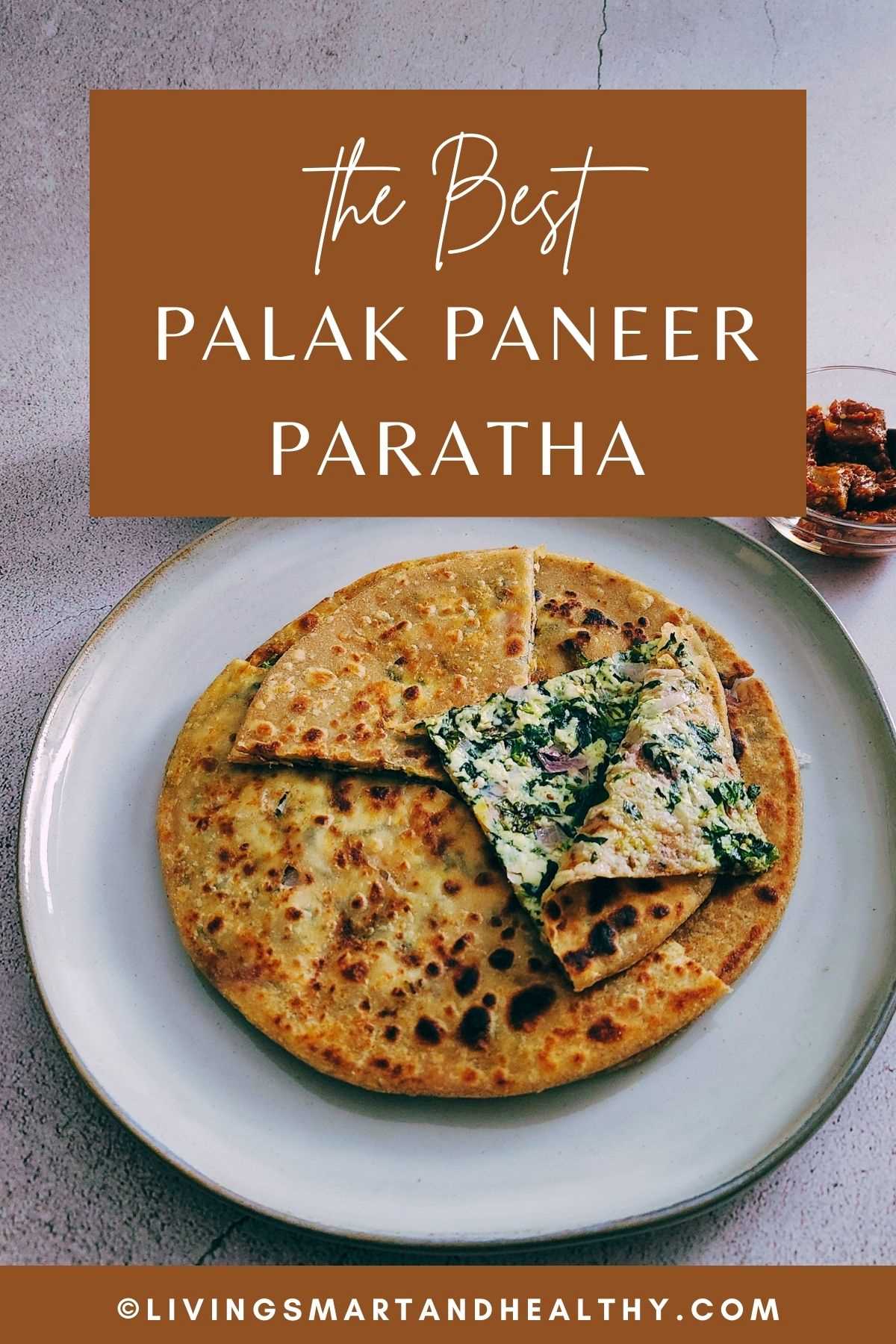 how to make palak paneer paratha