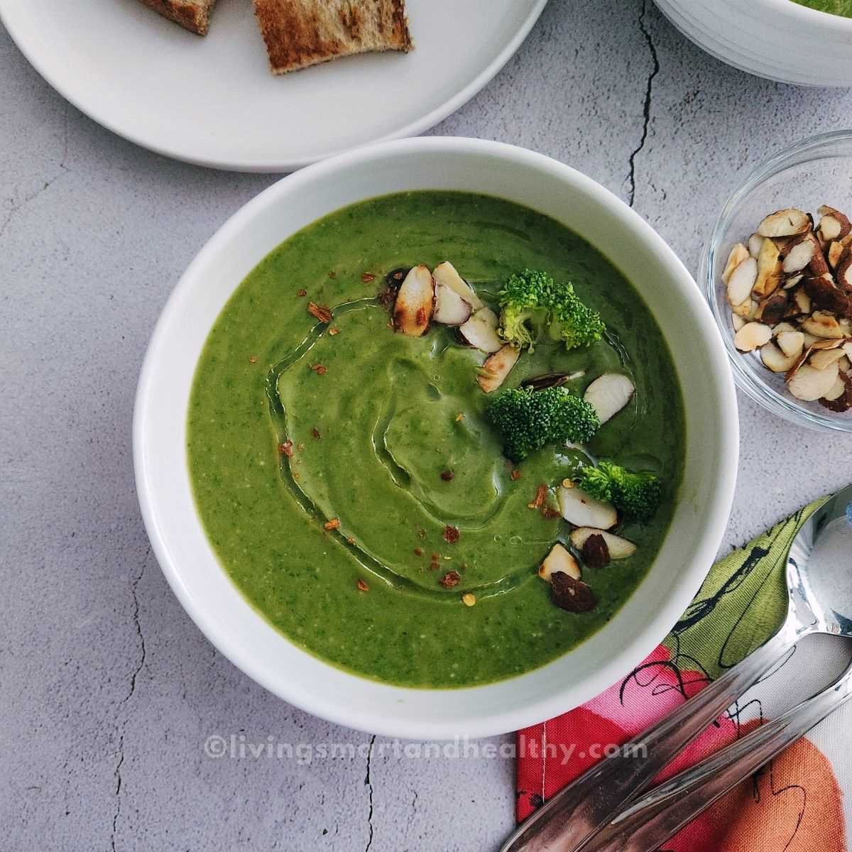 Vegan Broccoli Soup | Cream of Broccoli Soup Vegan