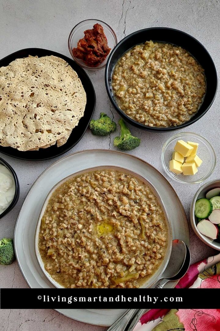 Broccoli Brown Rice Khichdi Recipe - Living Smart And Healthy