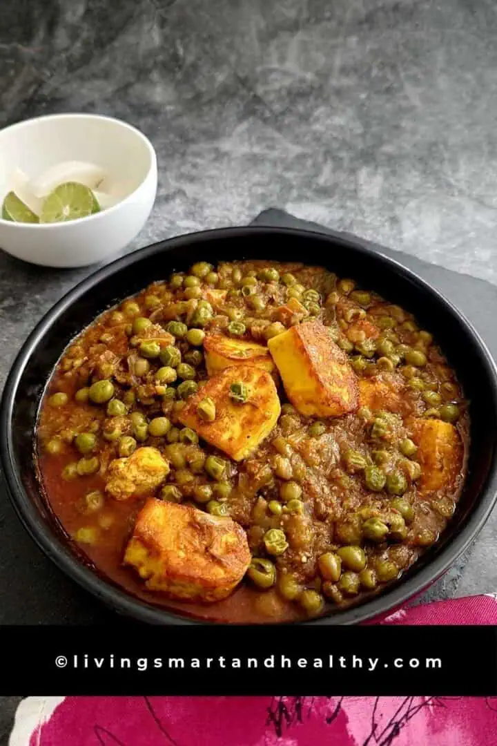 recipe of matar paneer