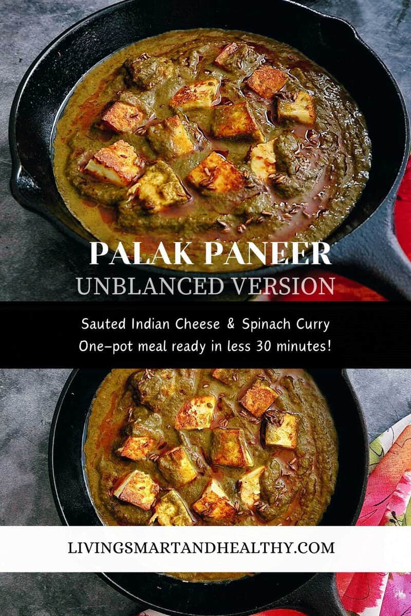 palak paneer recipe instant pot