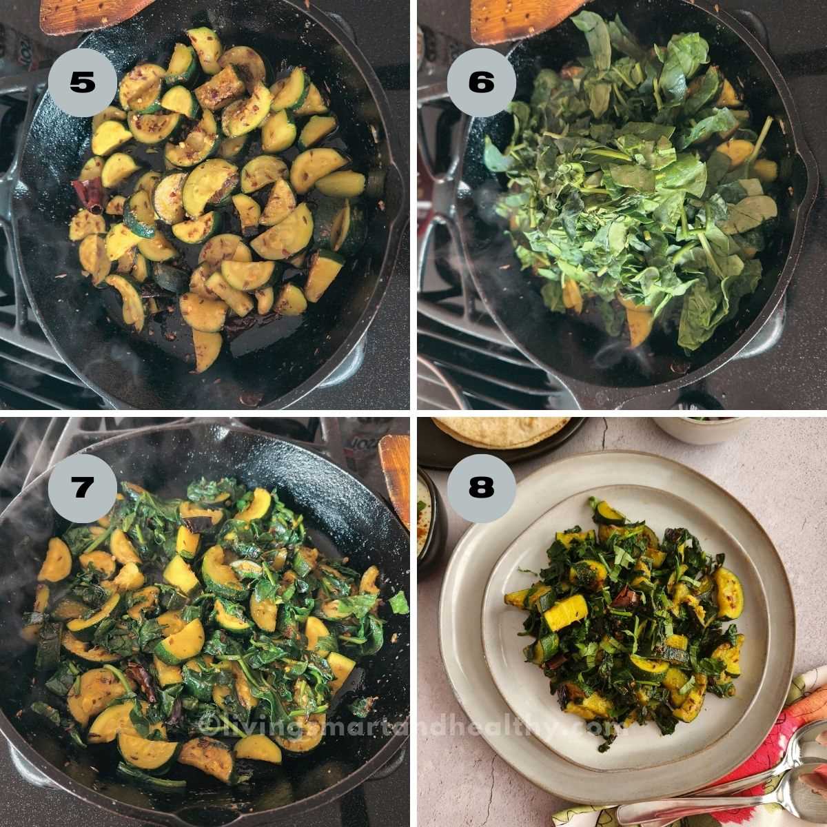 zucchini spinach recipe