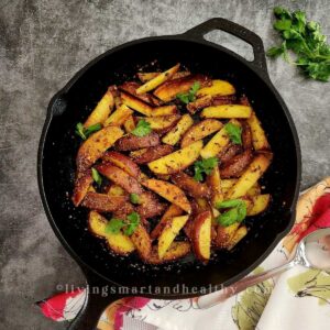 delicious aloo bhujia served with dal and rice