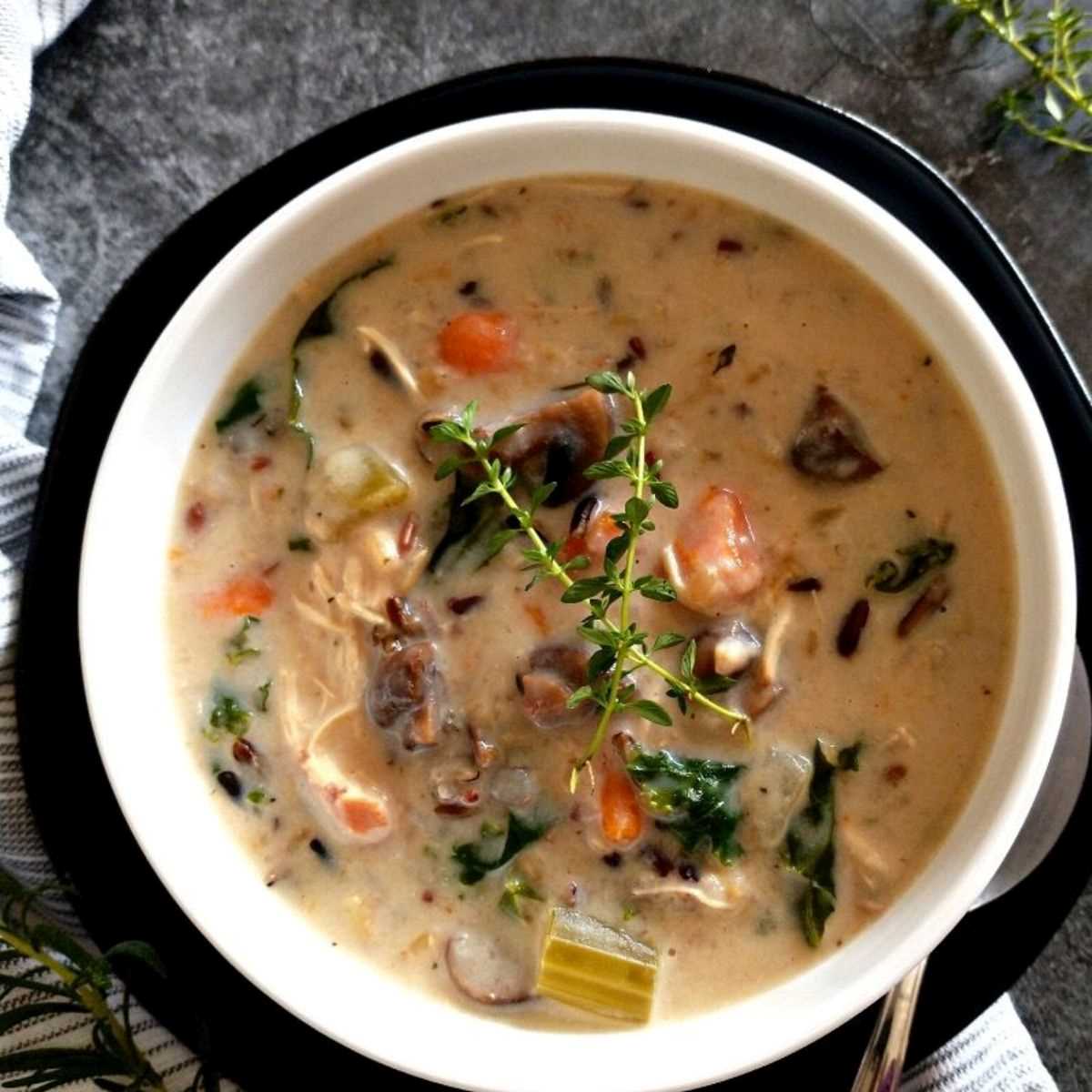 wild rice soup with chicken