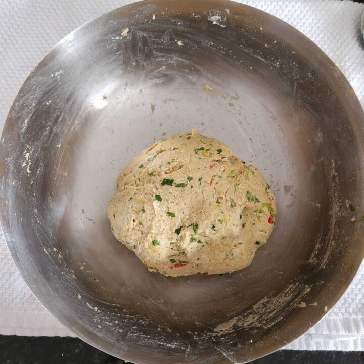 knead the dough for lauki paratha