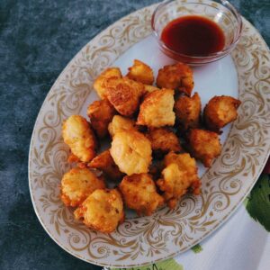 chawal ke pakode