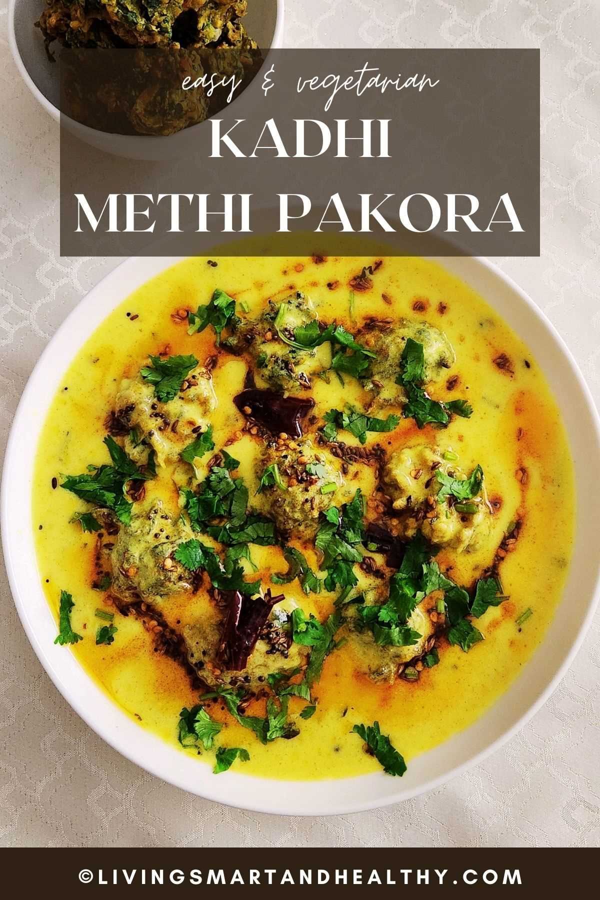 methi kadhi pakora