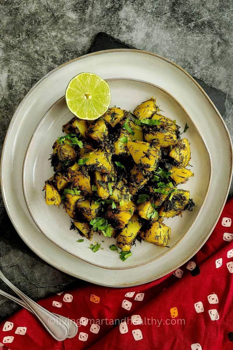 aloo suva sabzi