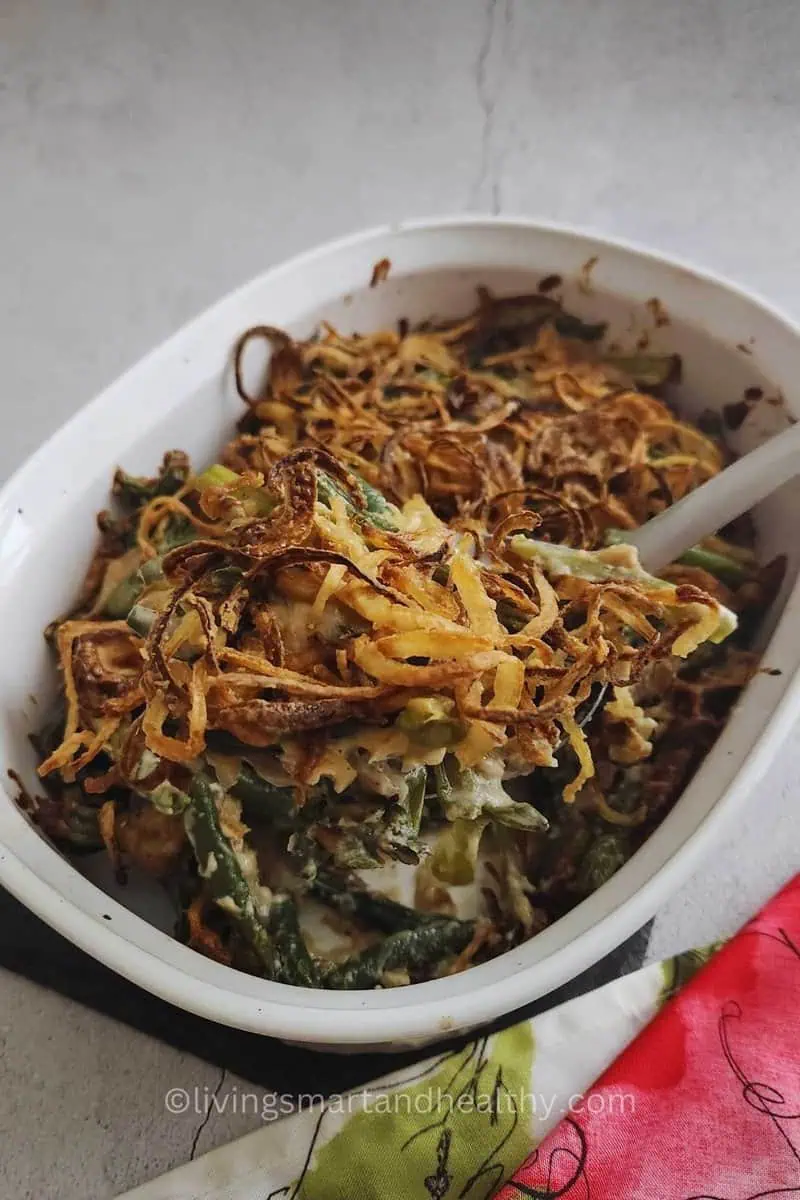 homemade green bean casserole from scratch