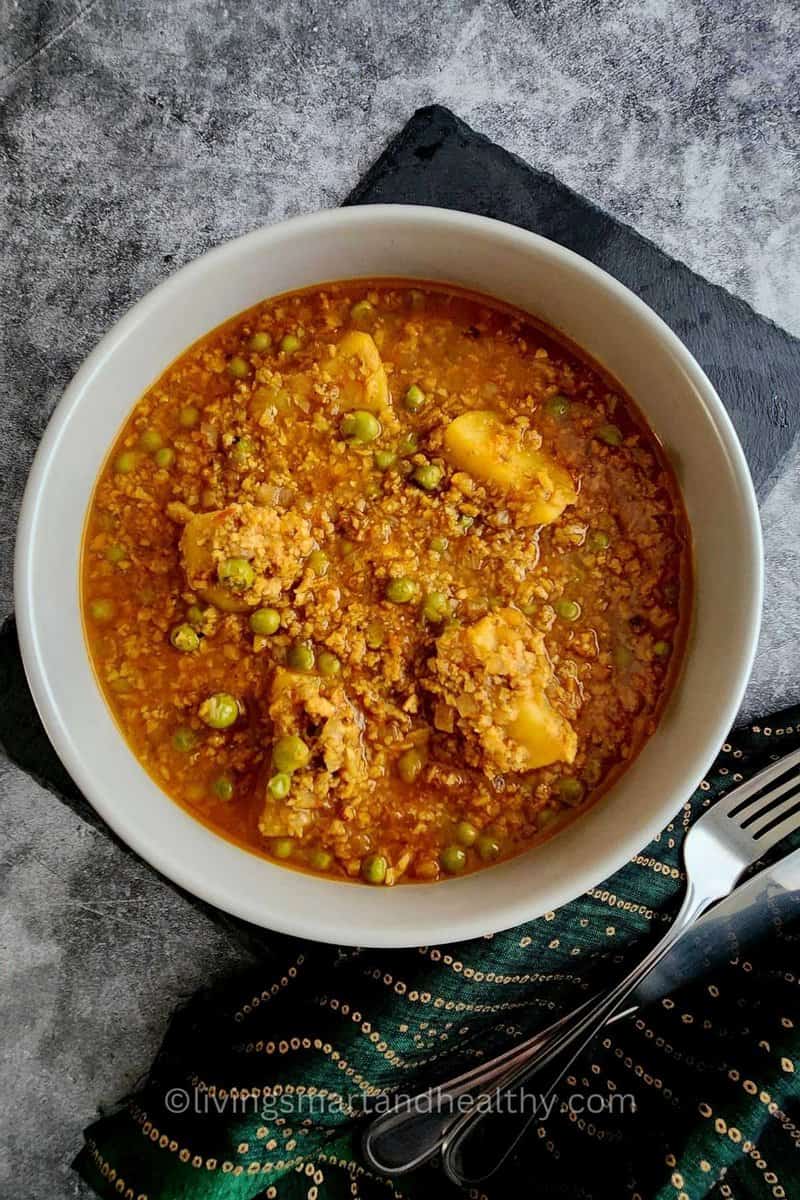 aloo soya matar