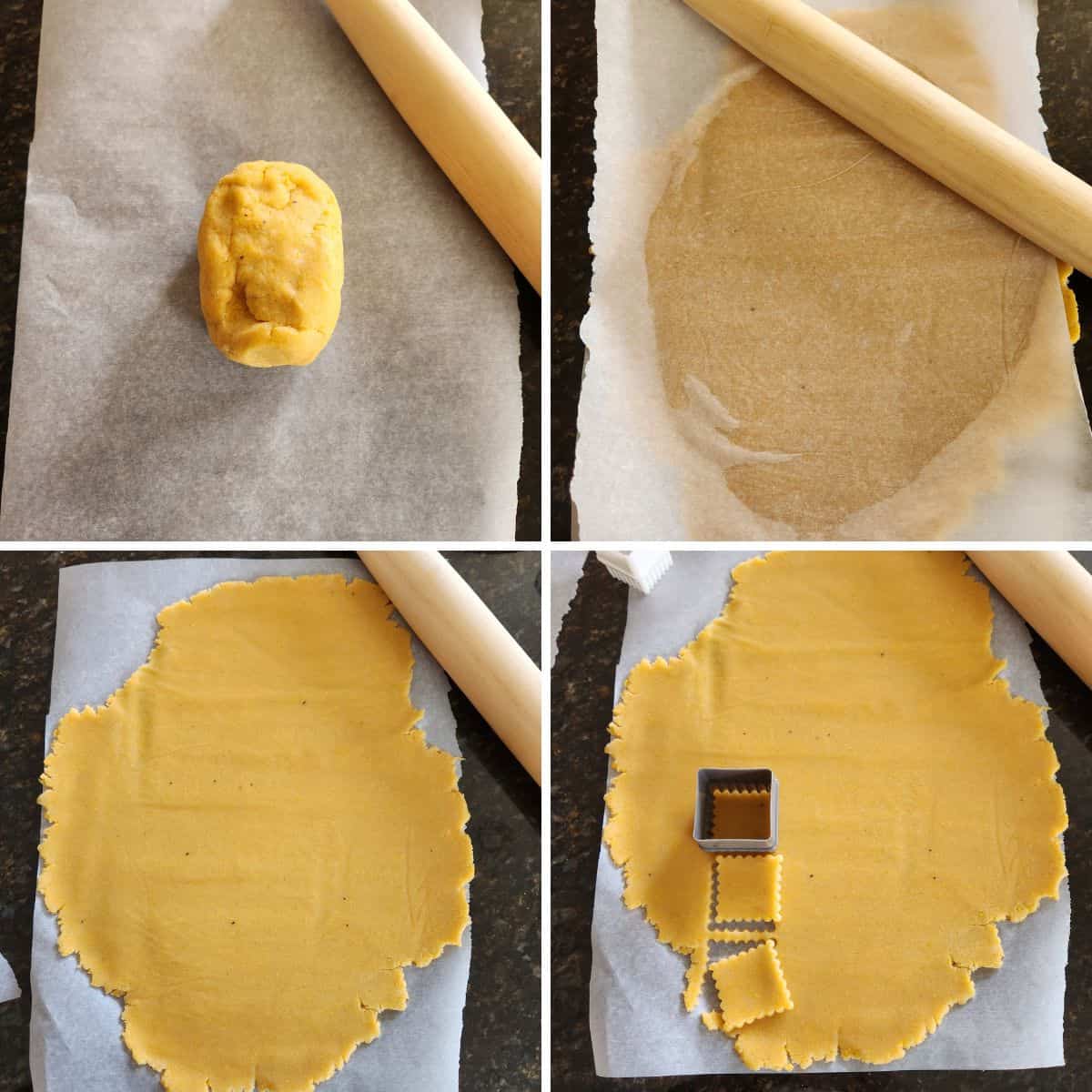 roll the dough and cut into desired shape