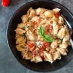 easy baked feta pasta tiktok with creamy sauce