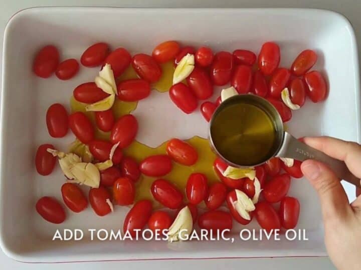 viral baked feta pasta step 1