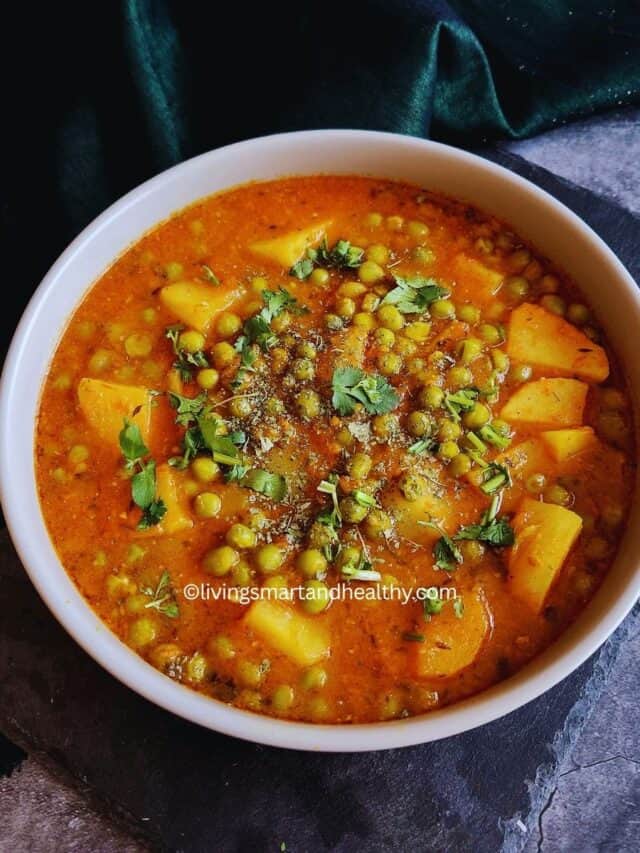 Easy Potato Curry [Aloo Ki Sabji] - Living Smart And Healthy