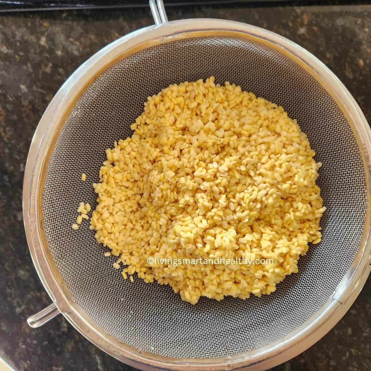 moong dal soaked for 2-3 hours