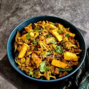 gobi paneer low carb, high protein dinner recipe ready in 30 minutes