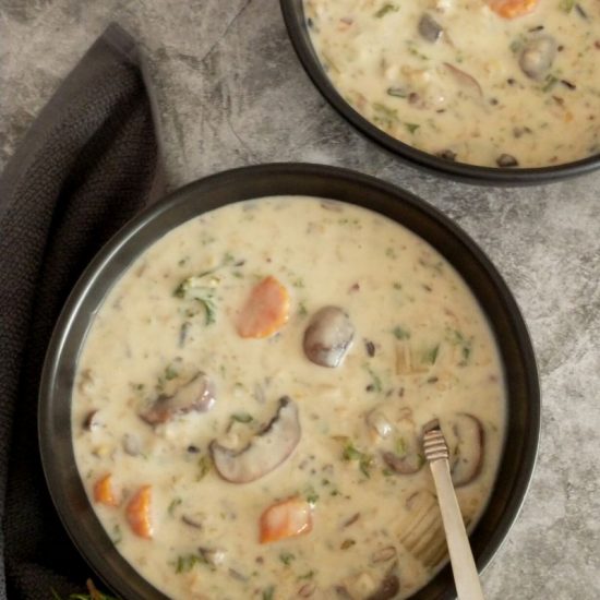 wild rice mushroom soup1